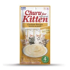 Inaba Churu Kitten Chicken ar vistu, 4x14 g цена и информация | Лакомства для кошек | 220.lv