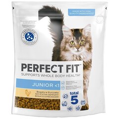 Perfect Fit barība jauniem kaķiem ar vistu, 750 g цена и информация | Сухой корм для кошек | 220.lv