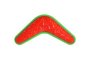 Rotaļlieta suņiem Dingo bumerangs, sarkans/zaļš, 23 cm cena un informācija | Suņu rotaļlietas | 220.lv
