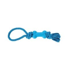 Rotaļlieta suņiem Dingo Fresh virve ar kaulu, zila, 30 cm cena un informācija | Suņu rotaļlietas | 220.lv
