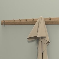 Wall rack AALBORG 100x2,3xH8,3cm, oak цена и информация | Вешалки для одежды | 220.lv