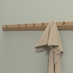 Wall rack AALBORG 100x2,3xH8,3cm, oak цена и информация | Вешалки для одежды | 220.lv