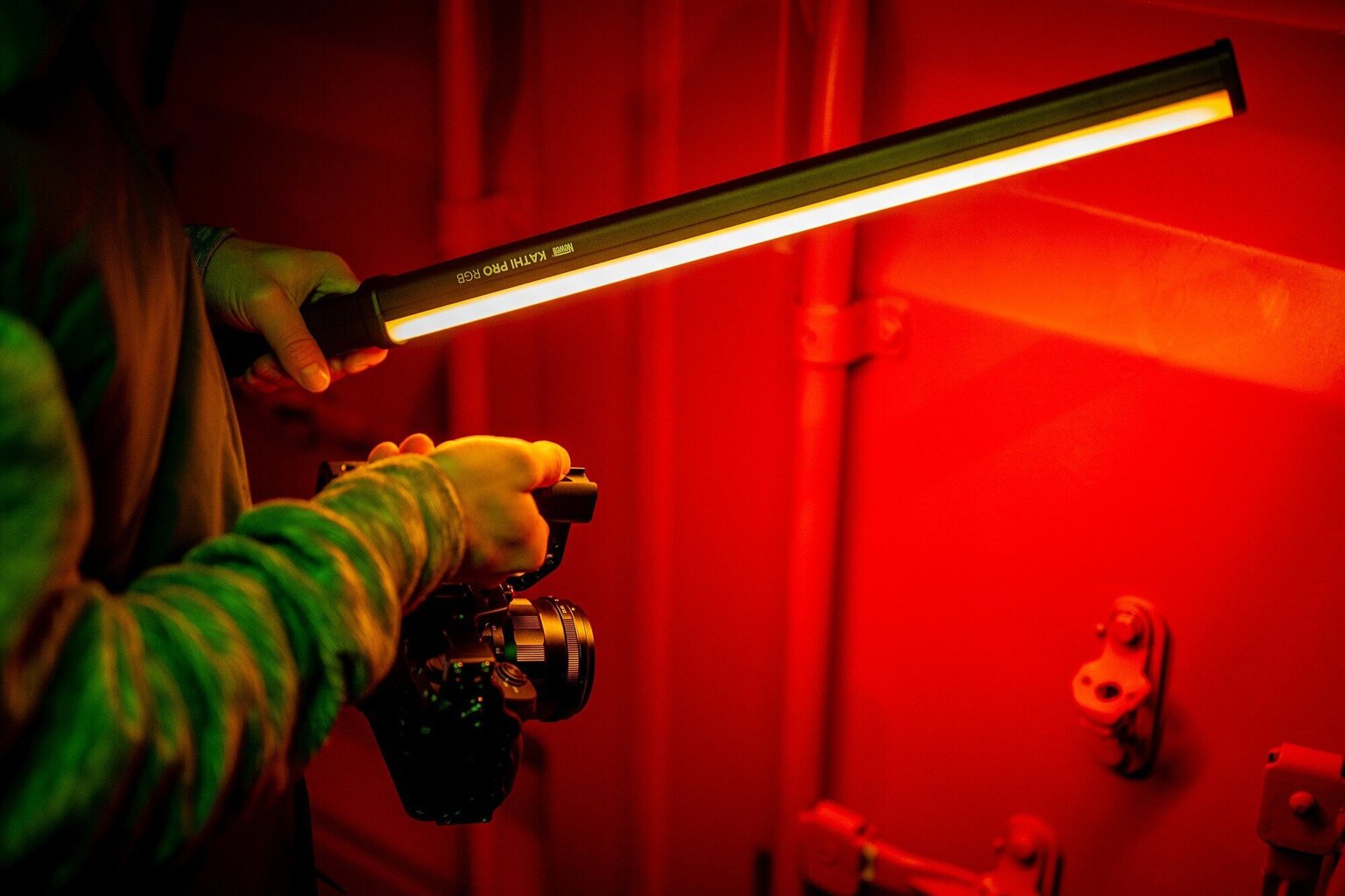 Gaismas zobena LED lampa, 64 cm цена и информация | Apgaismojums fotografēšanai | 220.lv