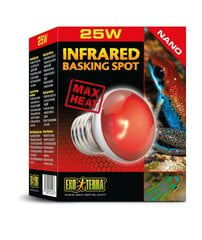 Terārija lampa Infrared Basking Spot NANO 25w PT2143 cena un informācija | Preces eksotiskajiem dzīvniekiem | 220.lv