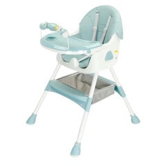 Детский стульчик для кормления 3в1 Omimar, зелёный цена и информация | Стульчики для кормления | 220.lv
