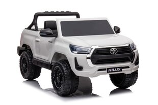 Toyota Hilux DK-HL860, двухместный электромобиль для детей, белый цена и информация | Электромобили для детей | 220.lv