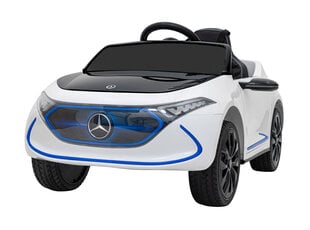 Vienvietīga elektriskā automašīna bērniem Mercedes Benz AMG EQA, balta cena un informācija | Bērnu elektroauto | 220.lv