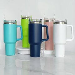 Чашка для воды - термос Freshy Cup Traveller Tumbler Pastel mint, 1.2 л  цена и информация | Термосы, термокружки | 220.lv