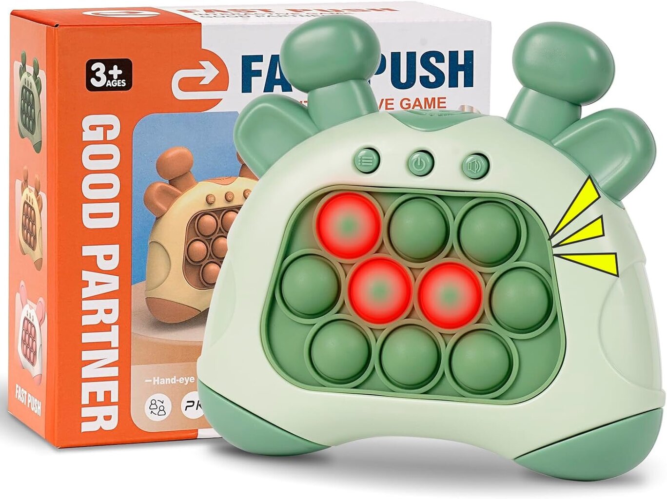 Игра-головоломка Quick Push Bubble Pop со световыми эффектами для детей и  взрослых, коричневая цена | 220.lv