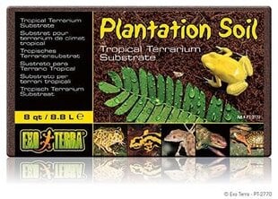 Крошка кокосовая для террариума Exo Terra Plantation Soil 8.8л цена и информация | Товары для экзотических животных | 220.lv