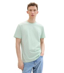Tom Tailor мужская футболка 1042039*35488, светло-зелёный/белый 4067672596176 цена и информация | Мужские футболки | 220.lv