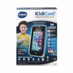 Interaktīvs rotaļlietu tālrunis Vtech Kidicom Advance 3.0, melns cena un informācija | Attīstošās rotaļlietas | 220.lv