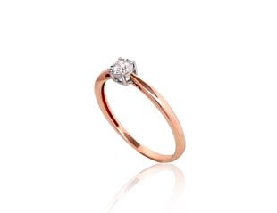 Золотое кольцо  585 Diamond цена и информация | Кольца | 220.lv