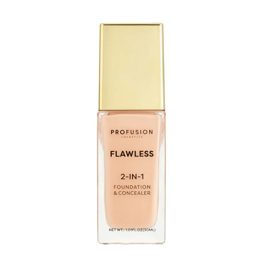 Grima bāze Profusion Cosmetics Foundation Flawless 2in1, 30ml cena un informācija | Grima bāzes, tonālie krēmi, pūderi | 220.lv