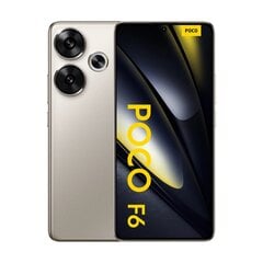 Xiaomi Poco F6 5G 12/512GB Titanium cena un informācija | Mobilie telefoni | 220.lv