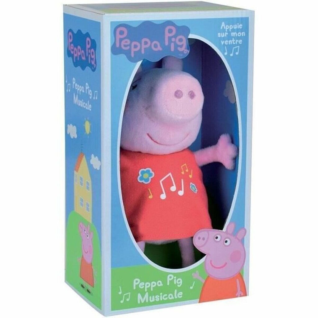 Plīša muzikāla rotaļlieta Peppa Pig, 17 cm cena un informācija | Mīkstās (plīša) rotaļlietas | 220.lv