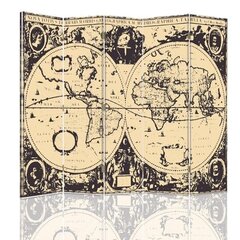 Aizslietnis Vintage pasaules karte цена и информация | Мобильные стенки | 220.lv