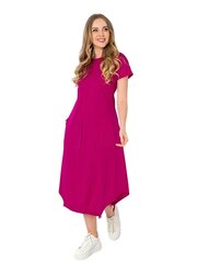 Женское платье из натуральных волокон Lega SK172, розовый цена и информация | Платья | 220.lv