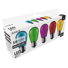 Avide LED spuldzes 1W E27 Decor Filament, 5 gab. cena un informācija | Ziemassvētku lampiņas, LED virtenes | 220.lv
