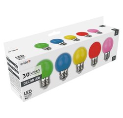Avide LED spuldzes 1W E27 Decor, 5gab. cena un informācija | Spuldzes | 220.lv