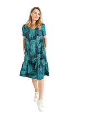 Sieviešu kleita Lega SK178, zaļa/zila cena un informācija | Kleitas | 220.lv