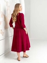 Женское платье из натуральных волокон Lega SK207, красный цена и информация | Платья | 220.lv