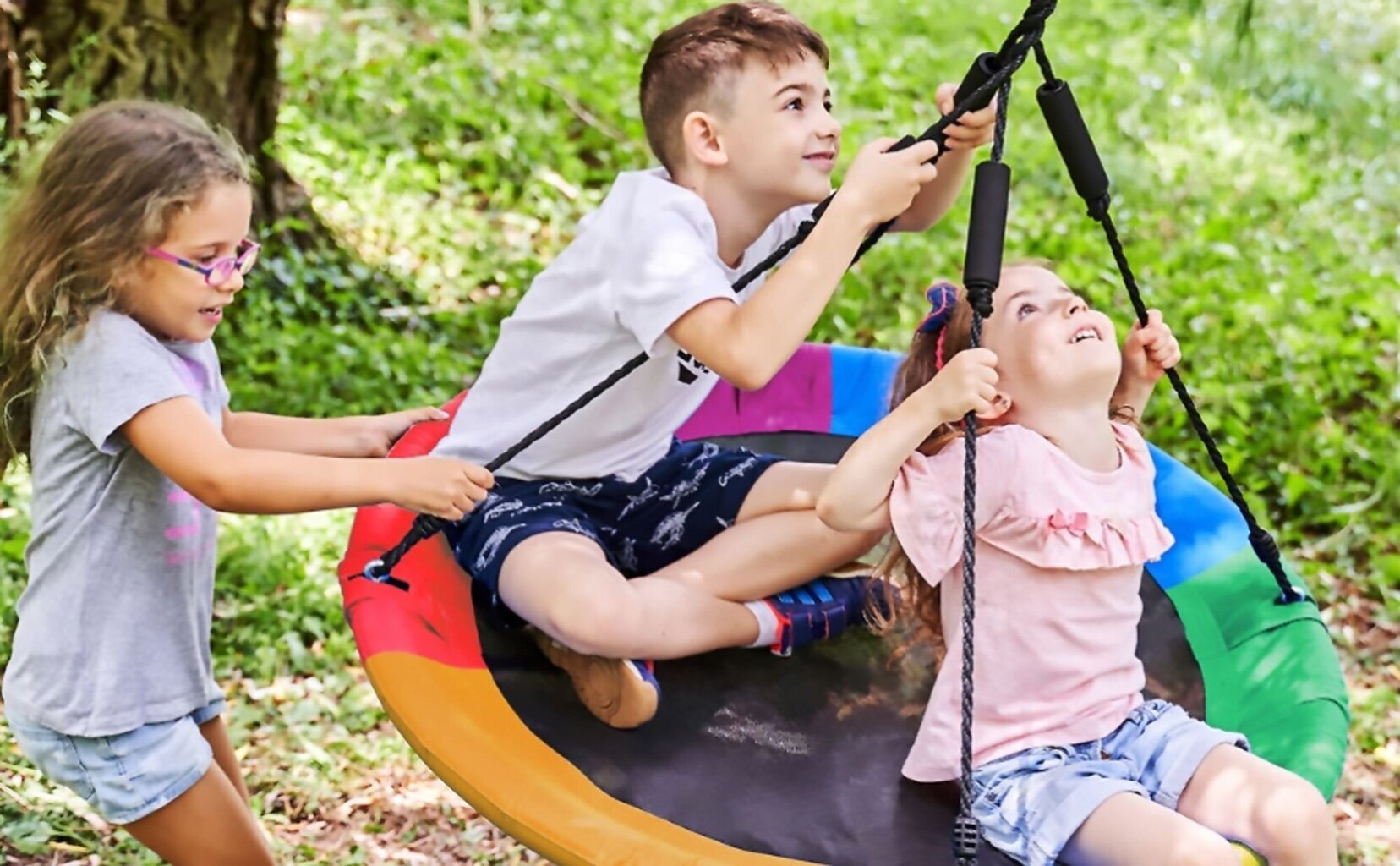 Šūpoles Stārķu ligzda, dažādu krāsu, 95 cm cena un informācija | Šūpoles | 220.lv