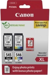 Canon PG-545 XL/CL-546XL cena un informācija | Printeri un daudzfunkcionālās ierīces | 220.lv