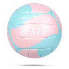 Мяч волейбольный Bestif, размер 5, розово-синий цена и информация | Волейбольные мячи | 220.lv