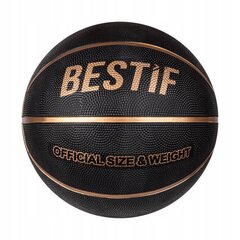 Мяч баскетбольный Bestif, размер 7, черный цена и информация | Баскетбольные мячи | 220.lv