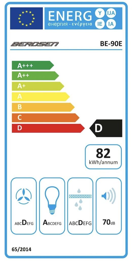 Berdsen BE-90S cena un informācija | Tvaika nosūcēji | 220.lv