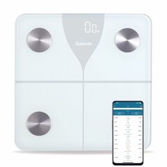 Salente SlimFit, персональные диагностические фитнес-весы, Bluetooth, черный цена и информация | Весы (бытовые) | 220.lv
