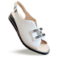 Кожаные сандалии Filippo®, белый цена и информация | Женские босоножки | 220.lv