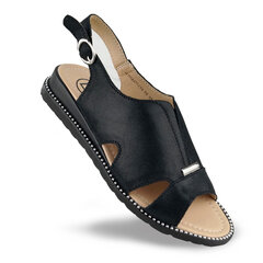 Кожаные сандалии Filippo®, черный цена и информация | Женские босоножки | 220.lv