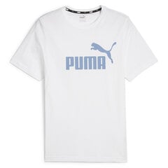 Ess logo tee puma 58666735 vīriešiem balta men's white 58666735 цена и информация | Мужские футболки | 220.lv