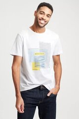 T-krekls vīriešiem Cross Jeans 15922008, balts cena un informācija | Vīriešu T-krekli | 220.lv