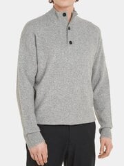 Джемпер CALVIN KLEIN Lycra Blend Button Quarter Light Grey Heather K10K111960P01 560077362 цена и информация | Мужские свитера | 220.lv