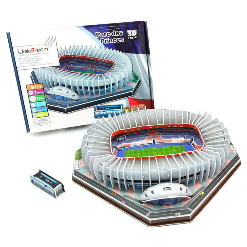 3D puzle Parc des Princess futbola stadions, Paris Saint-Germain FC, 137 d. cena un informācija | Konstruktori | 220.lv