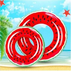 Круг для плавания арбуз, kang lin, красный, 1шт цена и информация | Надувные и пляжные товары | 220.lv