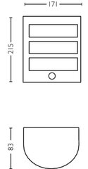Sienas lampa Philips Python, pelēka, 1 gab. цена и информация | Уличное освещение | 220.lv