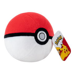 Plīša rotaļlieta Pokemon Poké Ball, 12 cm cena un informācija | Mīkstās (plīša) rotaļlietas | 220.lv
