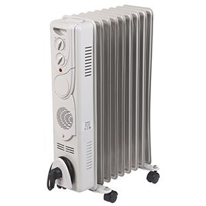 Comfort eļlas radiators ar ventilatoru, 2000W C309-9V цена и информация | Sildītāji | 220.lv