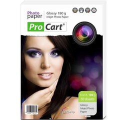 Procart глянцевая фотобумага A5 (13x18) 180g|m2 50 листов цена и информация | Прочие аксессуары для фотокамер | 220.lv