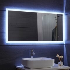 Vannas istabas spogulis,LED, skārienjutīgs 120x60cm цена и информация | Зеркала в ванную | 220.lv