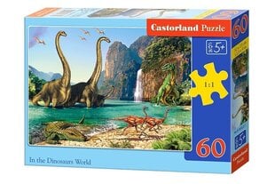 Puzle Dinozauru pasaule, 60 d. cena un informācija | Puzles, 3D puzles | 220.lv
