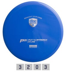 Disku golfa disks Putter S-LINE P3X zils cena un informācija | Disku golfs | 220.lv