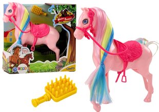Zirga figūriņa ar krāsotiem matiem un ķemmi cena un informācija | Rotaļlietas meitenēm | 220.lv
