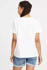 T-krekls sievietēm Cross Jeans 56070008, balts cena un informācija | T-krekli sievietēm | 220.lv