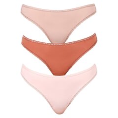 Трусы TOMMY HILFIGER 3 Pack Thong (Ext Sizes) UW0UW048940R3 цена и информация | Трусики | 220.lv