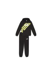 Puma Sporta Tērpi Power Sweat Suit Black Yellow 679999 51 679999 51/152 cena un informācija | Komplekti zēniem | 220.lv